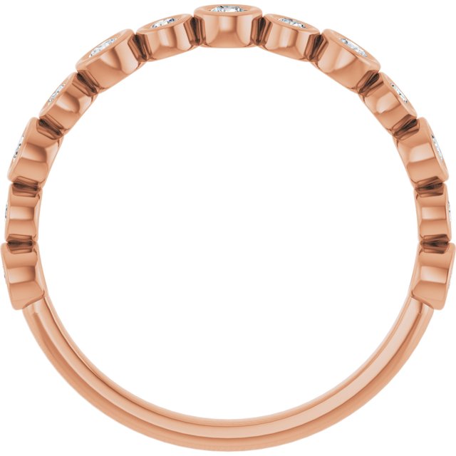 BUBBLE Alternating Bezel Stack Ring Jewelry