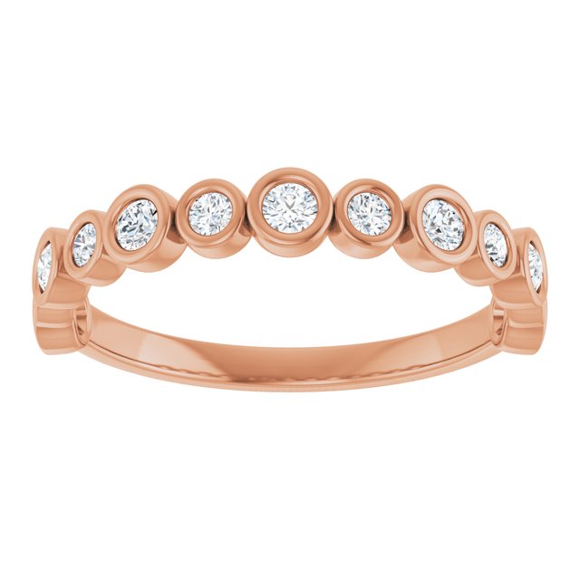 10k-rose-1/3-ctw-lab-grown-diamond--anniversary-band