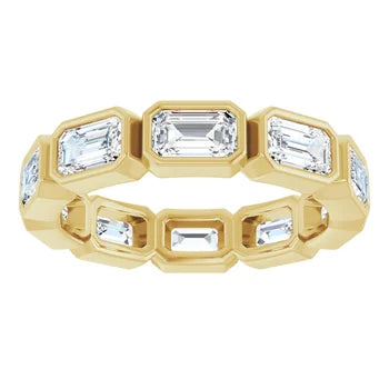 MADONNA Emerald cut eternity band Jewelry