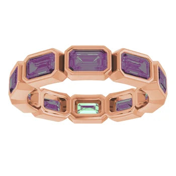 MADONNA Emerald cut eternity band Jewelry