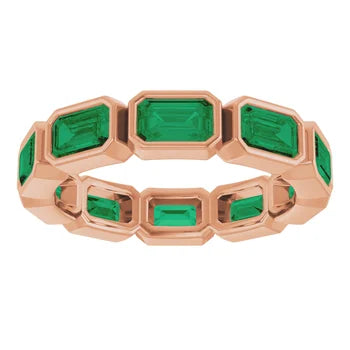 MADONNA Emerald cut eternity band Jewelry
