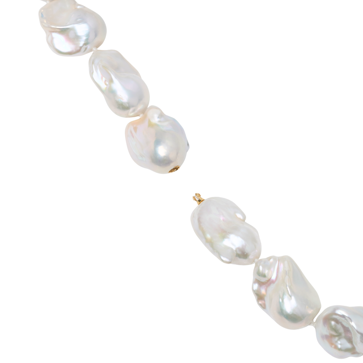 Baroque Pearl Necklace with 18ct Yellow Gold Invisible Twist Clasp
