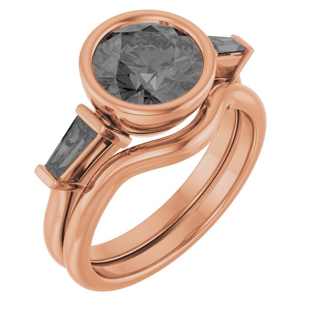 10k-rose--round-1/4-ctw-lab-grown-diamond-semi-set-engagement-ring