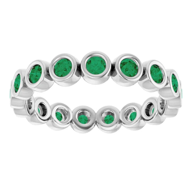 10K Rose 1/2 CTW Lab-Grown Diamond  Eternity Band