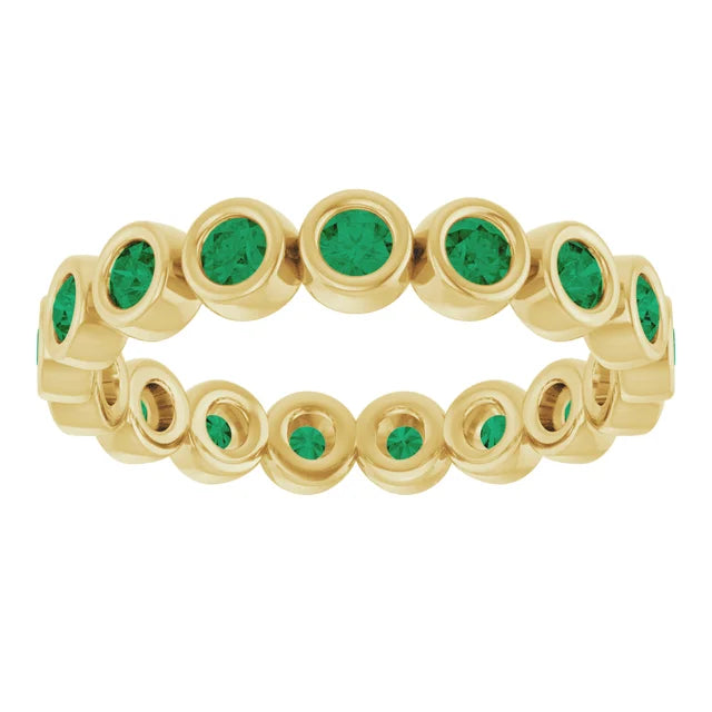 10K Rose 1/2 CTW Lab-Grown Diamond  Eternity Band