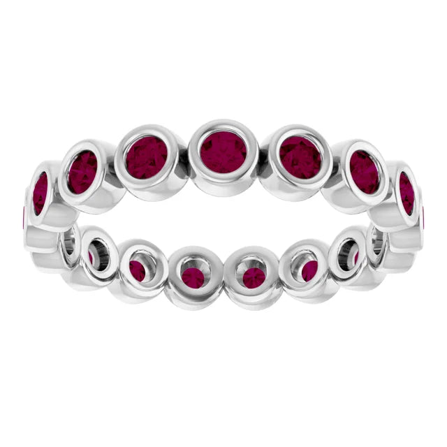 10K Rose 1/2 CTW Lab-Grown Diamond  Eternity Band