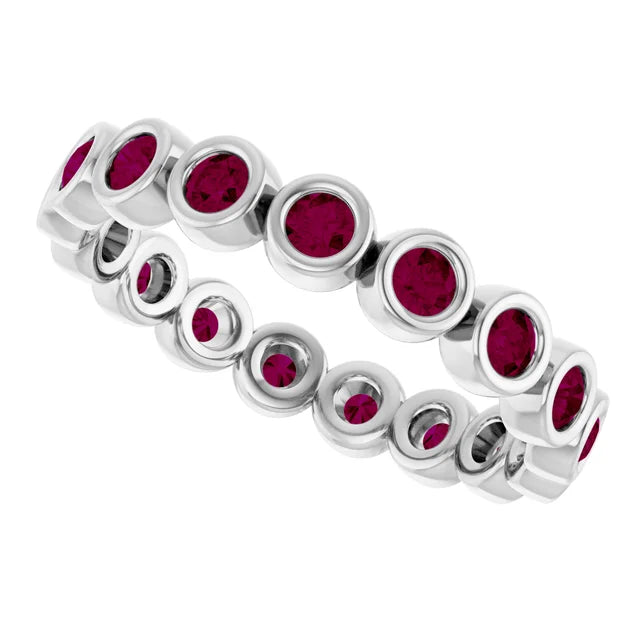 10K Rose 1/2 CTW Lab-Grown Diamond  Eternity Band