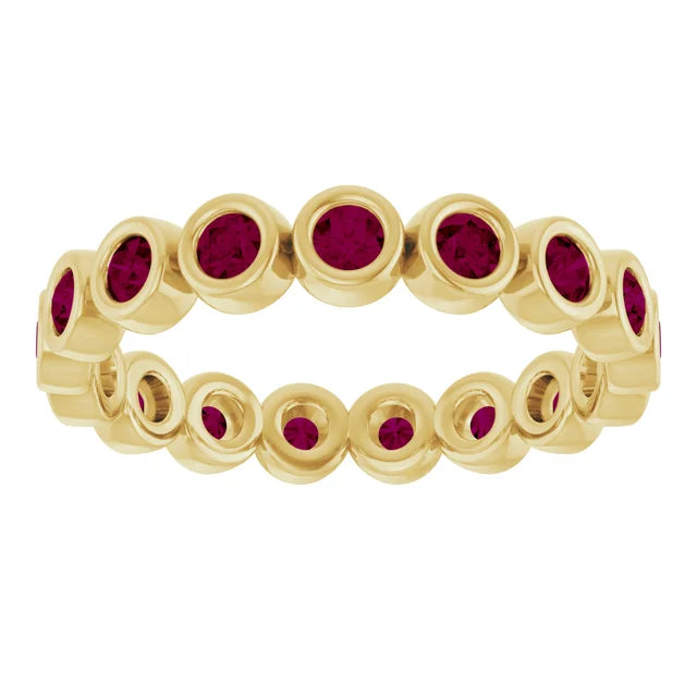 10K Rose 1/2 CTW Lab-Grown Diamond  Eternity Band
