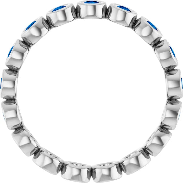 10K Rose 1/2 CTW Lab-Grown Diamond  Eternity Band
