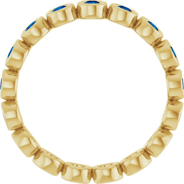 10K Rose 1/2 CTW Lab-Grown Diamond  Eternity Band