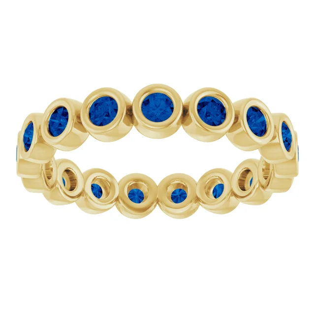 10K Rose 1/2 CTW Lab-Grown Diamond  Eternity Band
