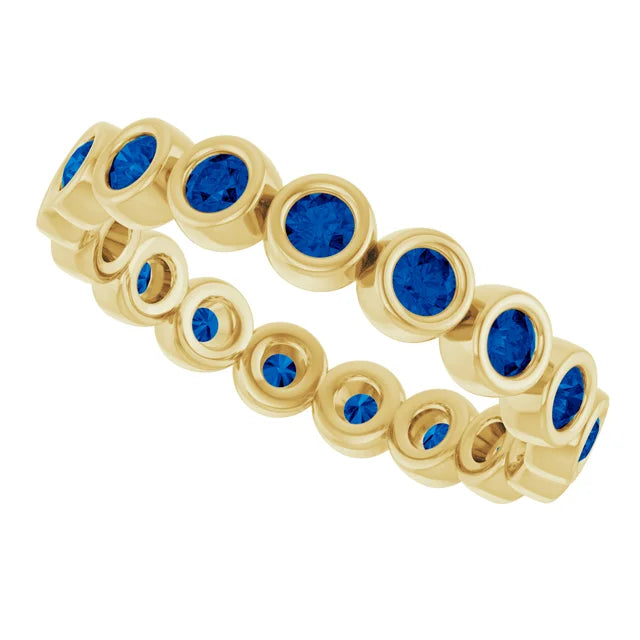 10K Rose 1/2 CTW Lab-Grown Diamond  Eternity Band