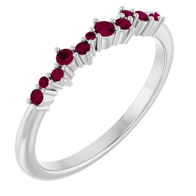 MISSY Diamond or Gemstone Stackable Ring
