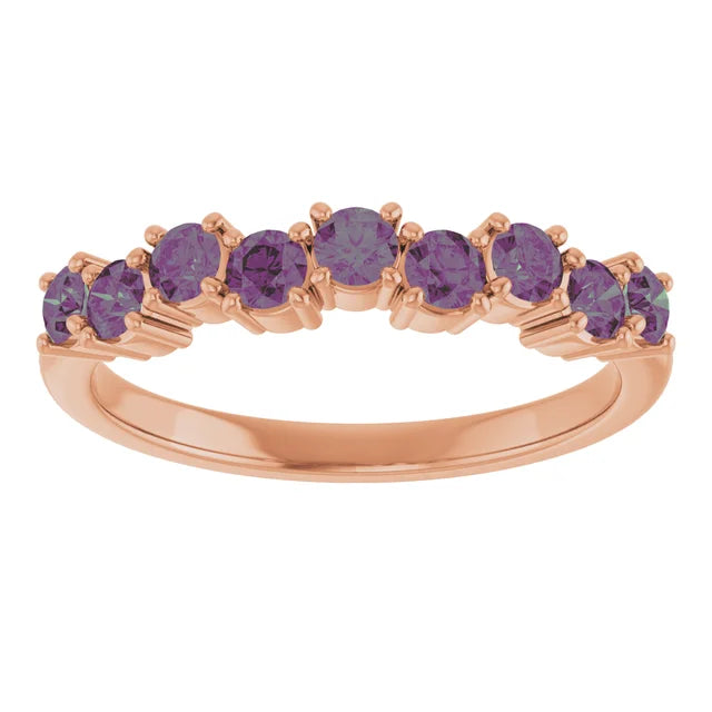10K Yellow 9/10 CTW Lab-Grown Diamond Anniversary Band