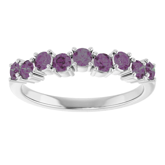 10K Yellow 9/10 CTW Lab-Grown Diamond Anniversary Band