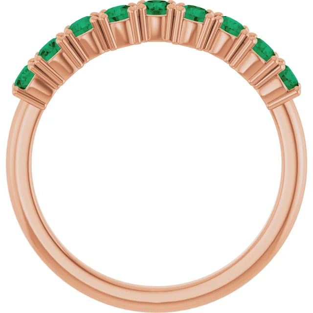 TEMPEST Emerald cut up/down ring