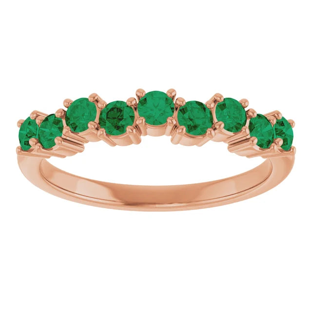 TEMPEST Emerald cut up/down ring