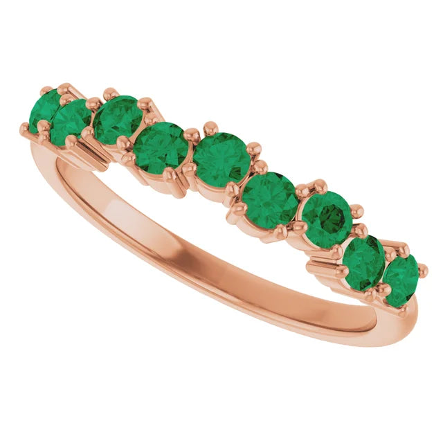 TEMPEST Emerald cut up/down ring