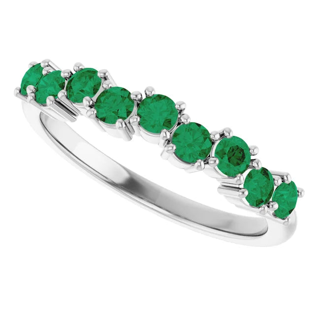TEMPEST Emerald cut up/down ring