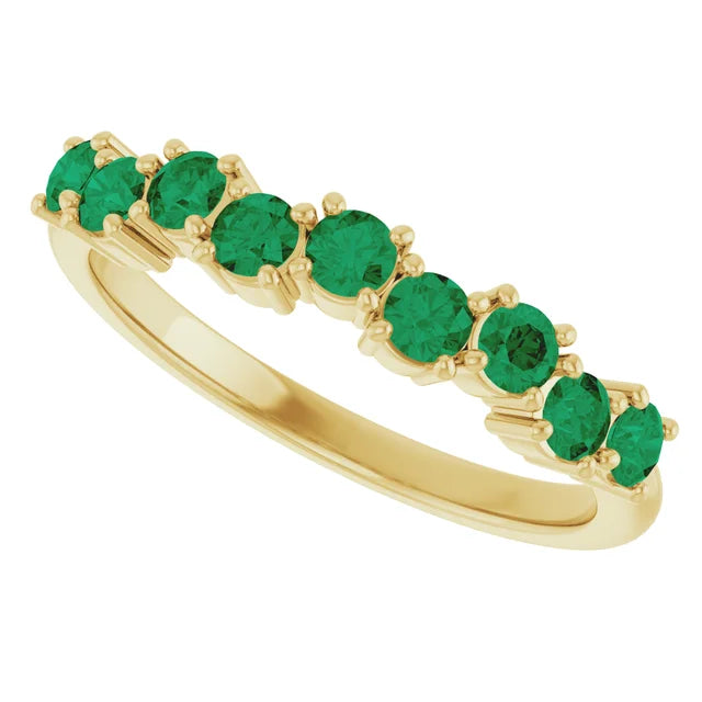 TEMPEST Emerald cut up/down ring