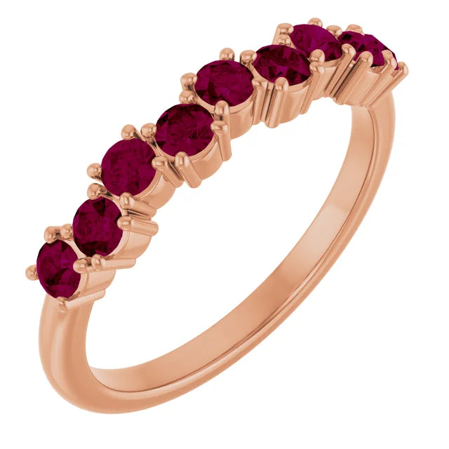 10K Yellow 9/10 CTW Lab-Grown Diamond Anniversary Band