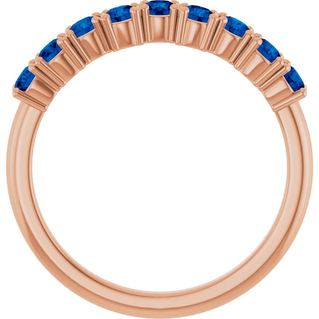 10K Yellow 9/10 CTW Lab-Grown Diamond Anniversary Band