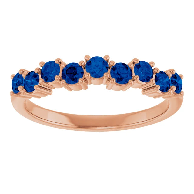 10K Yellow 9/10 CTW Lab-Grown Diamond Anniversary Band