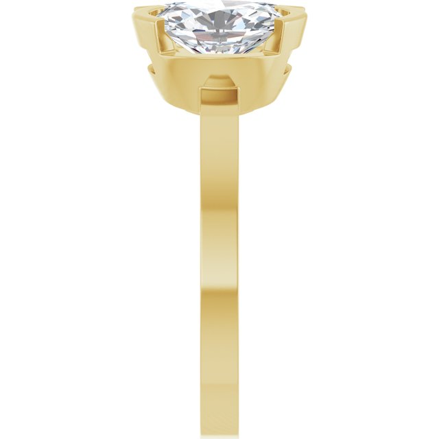 EMILY Toi Et Moi Two-Stone Emerald Cut Engagement Ring
