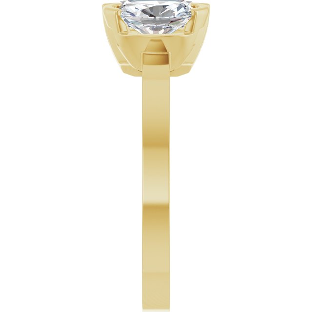 EMILY Toi Et Moi Two-Stone Emerald Cut Engagement Ring