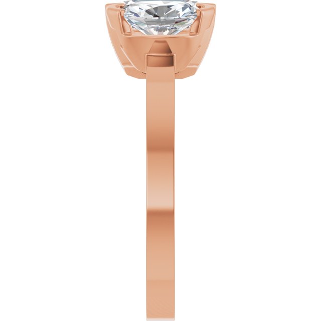 EMILY Toi Et Moi Two-Stone Emerald Cut Engagement Ring