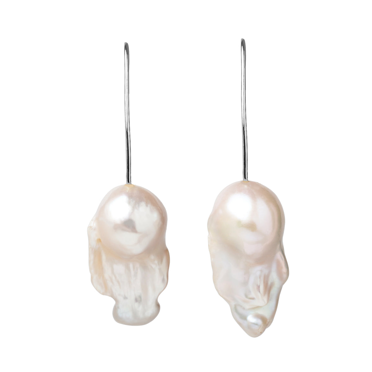 Large Baroque Pearl Drop Earrings