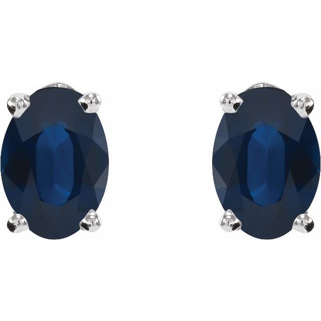 AUDREY Oval Lab-Grown Gemstone Stud Earrings Jewelry