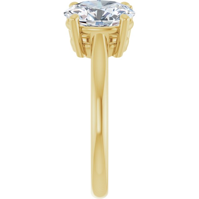 KYLIE "Toi et Moi" Oval Engagement Ring - 18K Yellow Gold - View 4