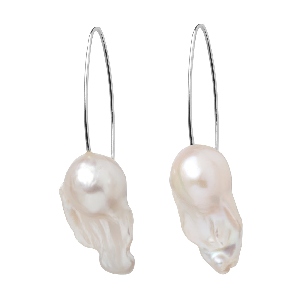 Large Baroque Pearl Drop Earrings