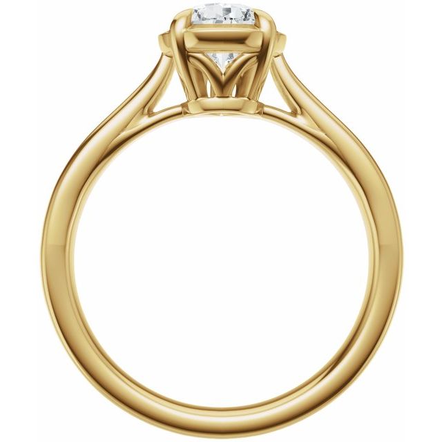 Taylor Engagement Ring - 10ct Yellow Gold - Diamond Spread 1