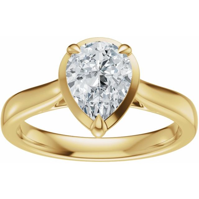 Taylor Engagement Ring - 10ct Yellow Gold - Diamond Spread 1