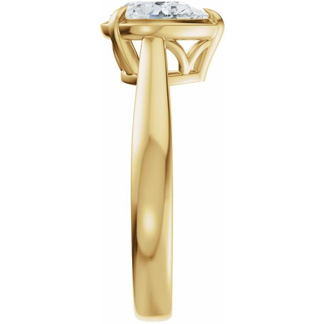 Taylor Engagement Ring - 10ct Yellow Gold - Diamond Spread 1