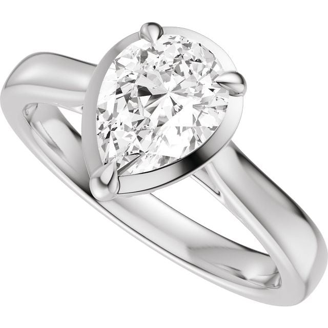 Taylor Engagement Ring - 10ct White Gold - Diamond Spread 1