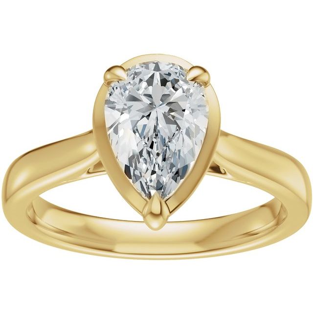 Taylor Engagement Ring - 10ct Rose Gold - Diamond Spread 2