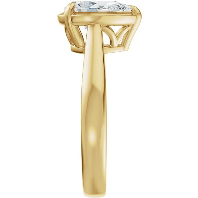 Taylor Engagement Ring - 10ct Yellow Gold - Diamond Spread 2