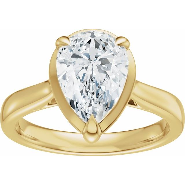 Taylor Engagement Ring - 10ct Yellow Gold - Diamond Spread 3