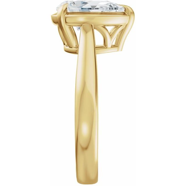 Taylor Engagement Ring - 10ct Yellow Gold - Diamond Spread 3