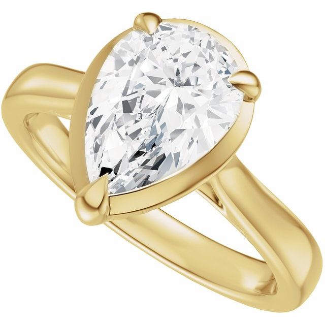 Taylor Engagement Ring - 10ct Yellow Gold - Diamond Spread 3