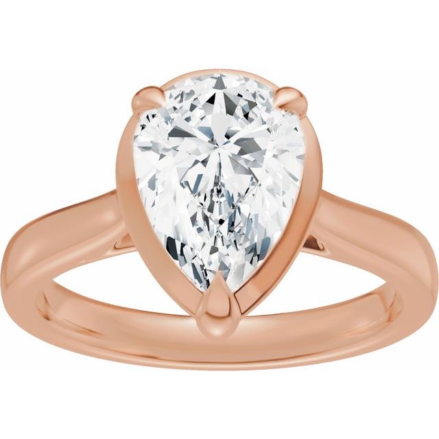 Taylor Engagement Ring - 10ct Rose Gold - Diamond Spread 3