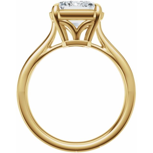 Taylor Engagement Ring - 10ct Yellow Gold - Diamond Spread 2