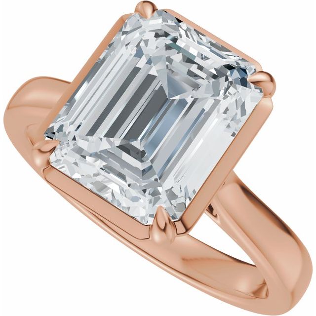 Taylor Engagement Ring - 10ct Rose Gold - Diamond Spread 2
