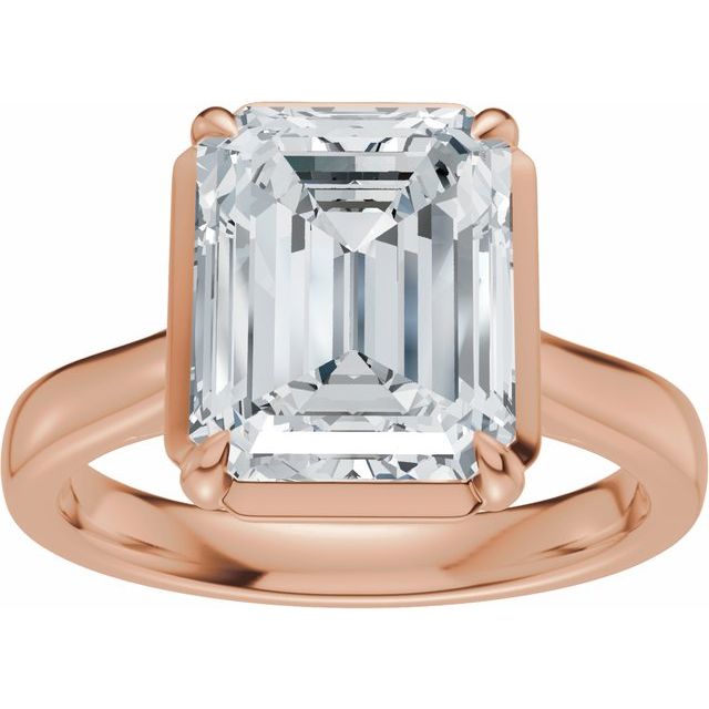 Taylor Engagement Ring - 10ct Rose Gold - Diamond Spread 2
