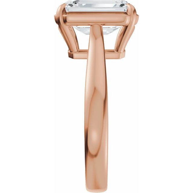 Taylor Engagement Ring - 10ct Rose Gold - Diamond Spread 2