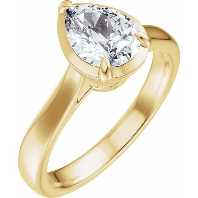 Taylor Engagement Ring - 18ct Yellow Gold - Diamond Spread 1