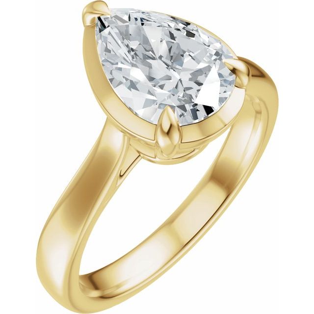 Taylor Engagement Ring - 18ct Yellow Gold - Diamond Spread 1